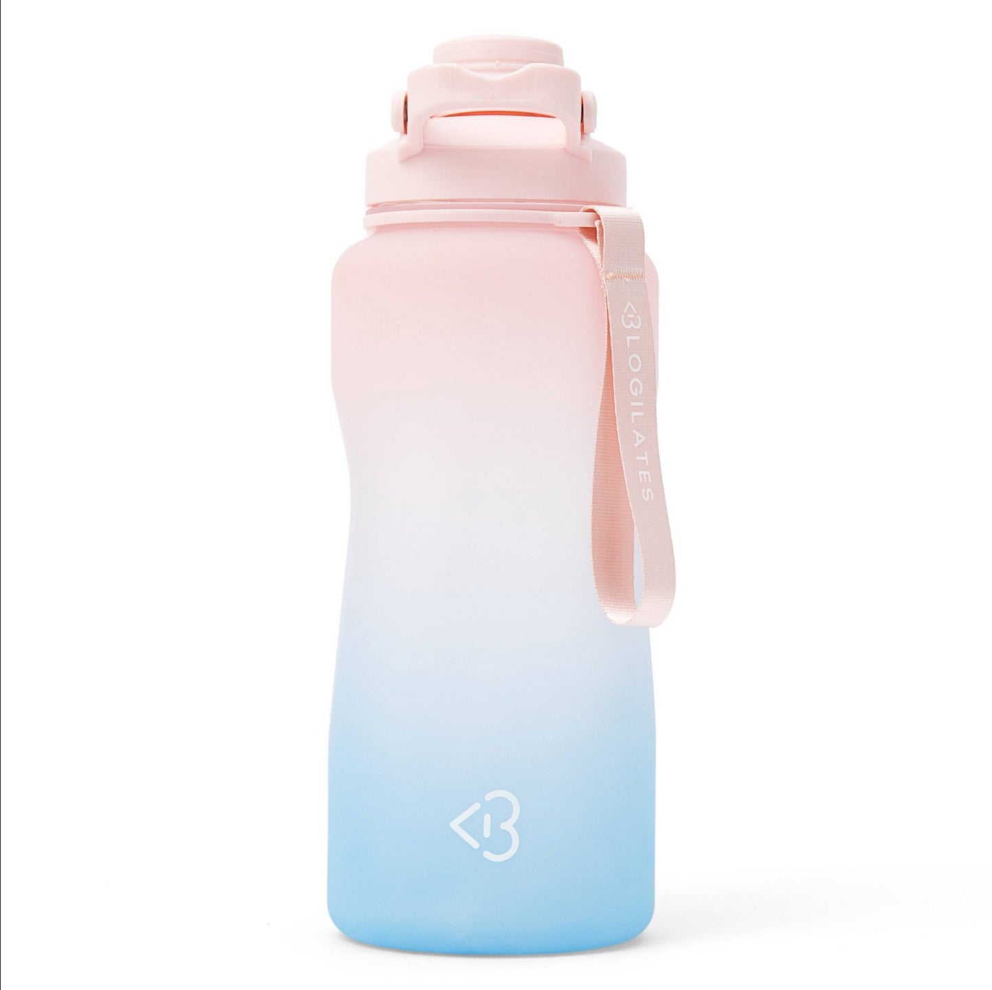 Blogilates 64oz Half Gallon Plastic Water Bottle - Blue Ombre