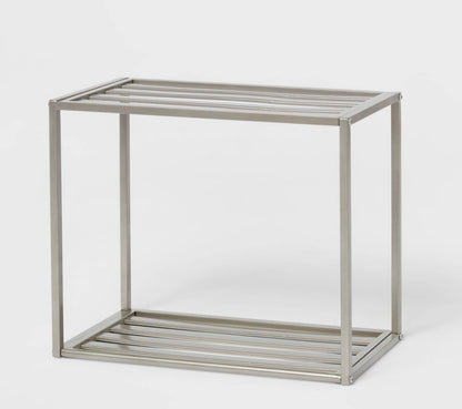 Wall Shelf Brushed Nickel Metal