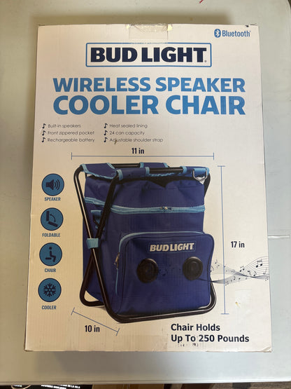 Bud Light Folding Chair CoolerSpeaker Combo - Clearance