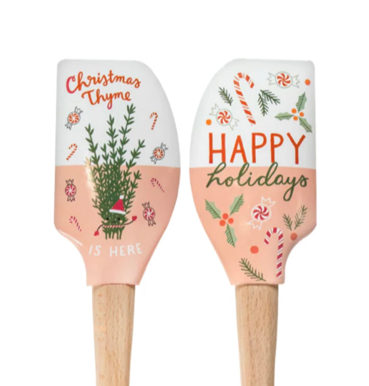 Wooden handled silicone spatula (Variants)