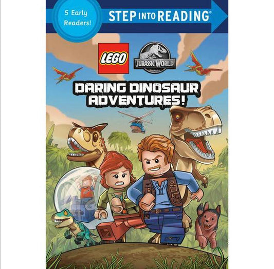 Daring Dinosaur Adventures! (Lego Jurassic World) - (Step Into Reading) by Random House (Paperback)