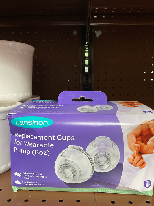 Lansinoh Wearable Pump Replacement Cups with Flanges, Postpartum Essentials - 2ct - CLEARANCE