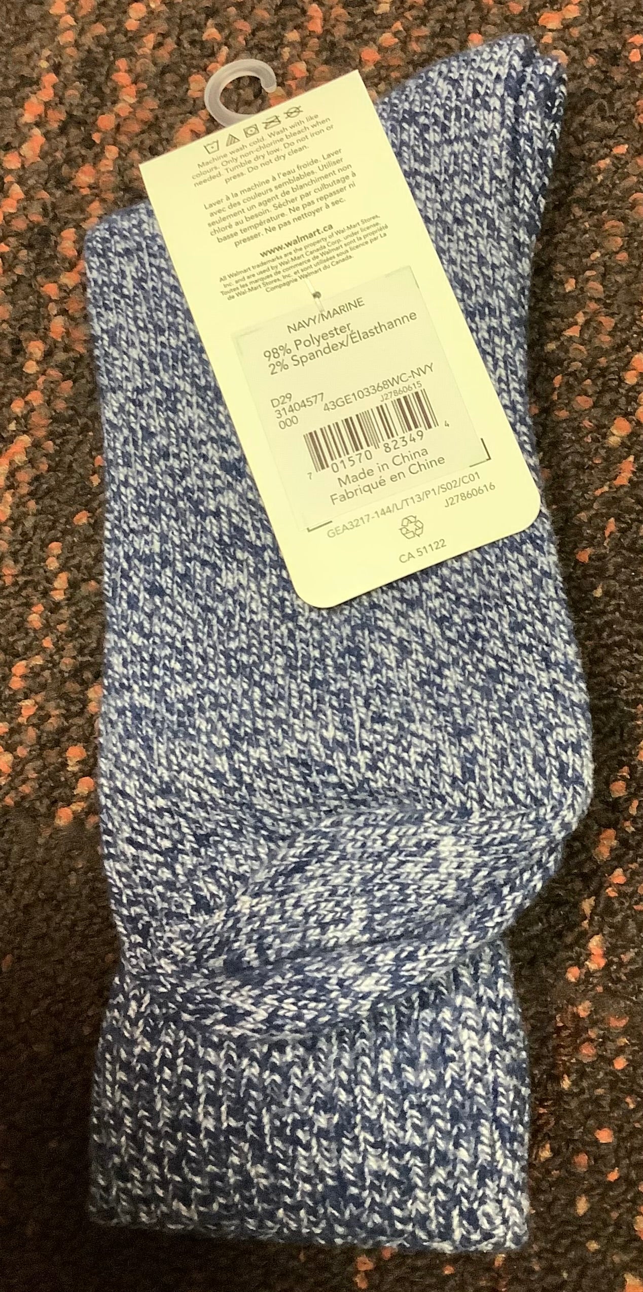 George Boot Socks Size 4-10 (ladies) Navy Blue 1ct