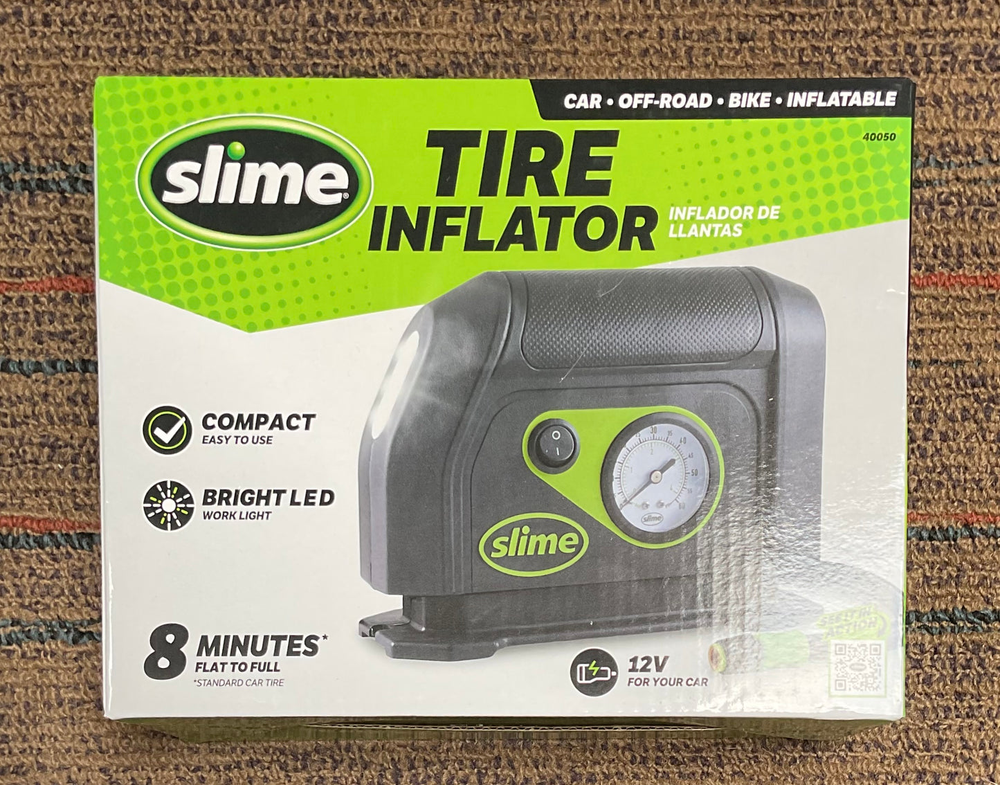 Slime 12V Tire Inflator with Dial