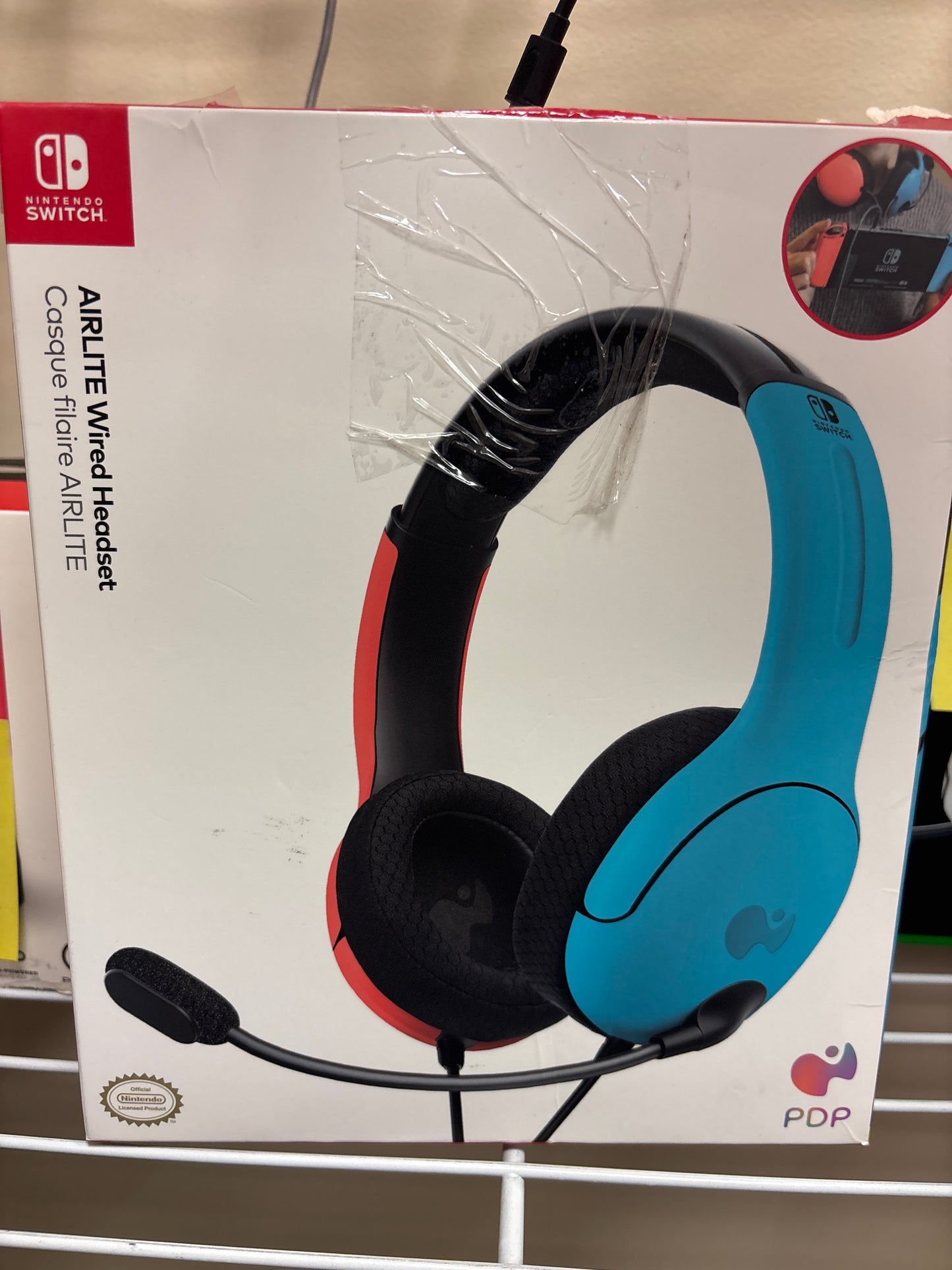 LVL 40 Wired Gaming Headset for Nintendo Switch - Blue/Red - OPEN BOX - CLEARANCE