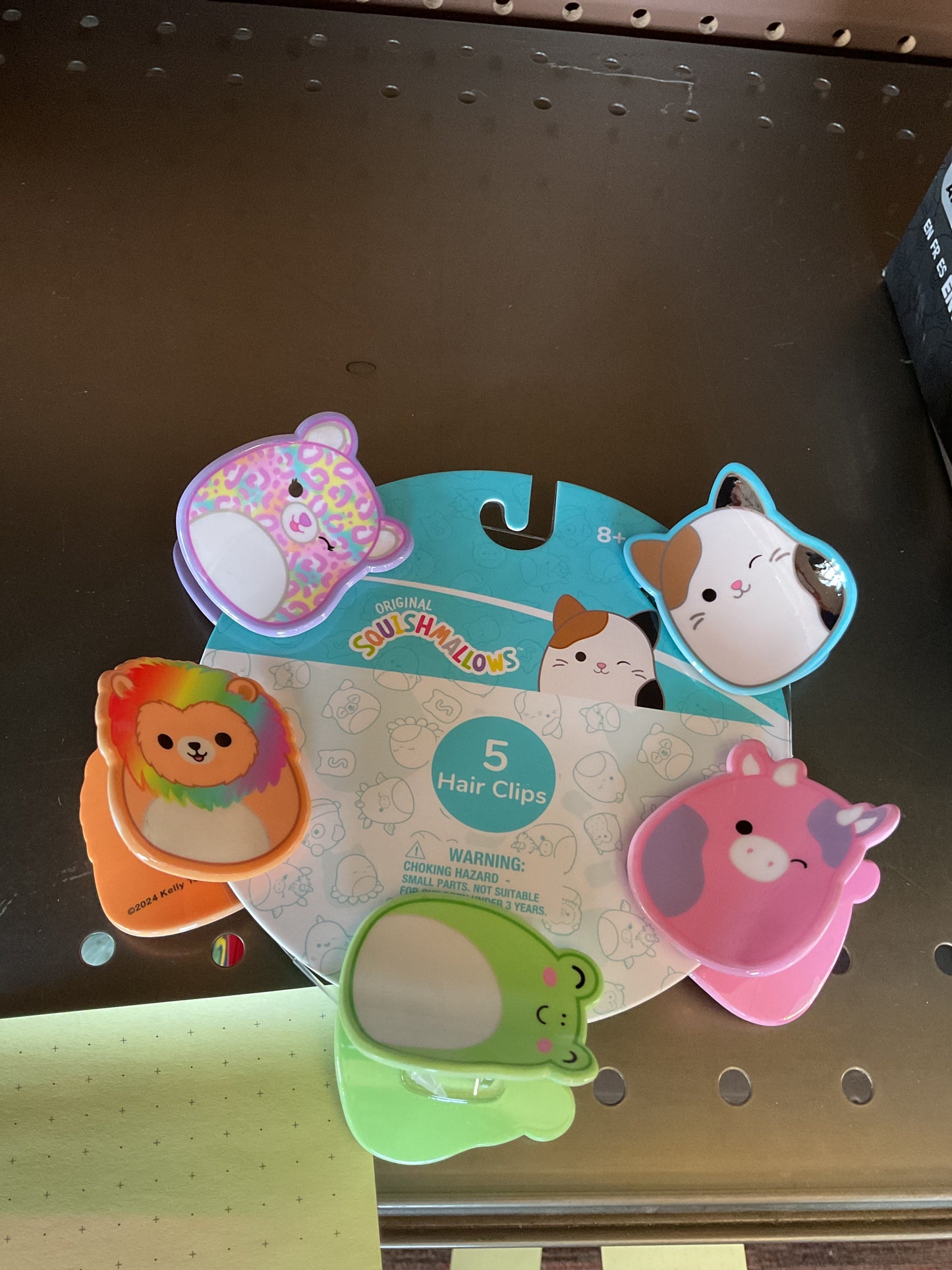 Girls 5Pk Squishmallows Hair Clips