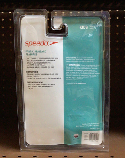Speedo Kids Inflatable Fabric Armband - multi colored