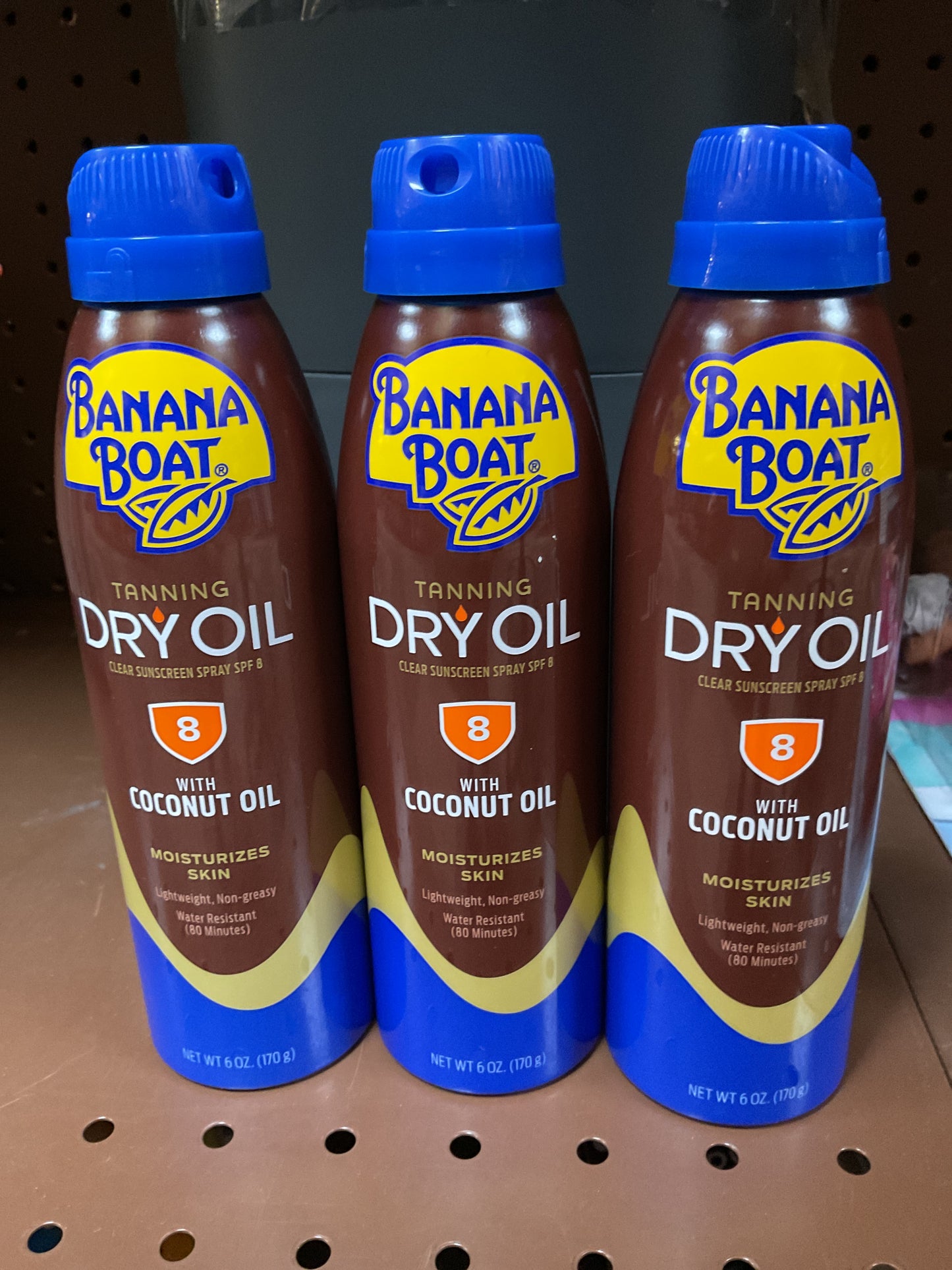 Banana Boat Dry Oil Clear Sunscreen Spray - SPF 8 - 6oz