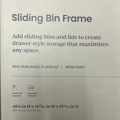 Tall Sliding Bin Frame