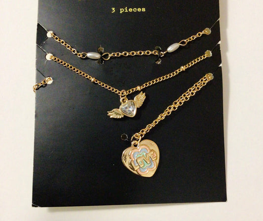 “ Love “ Necklace - 3pc