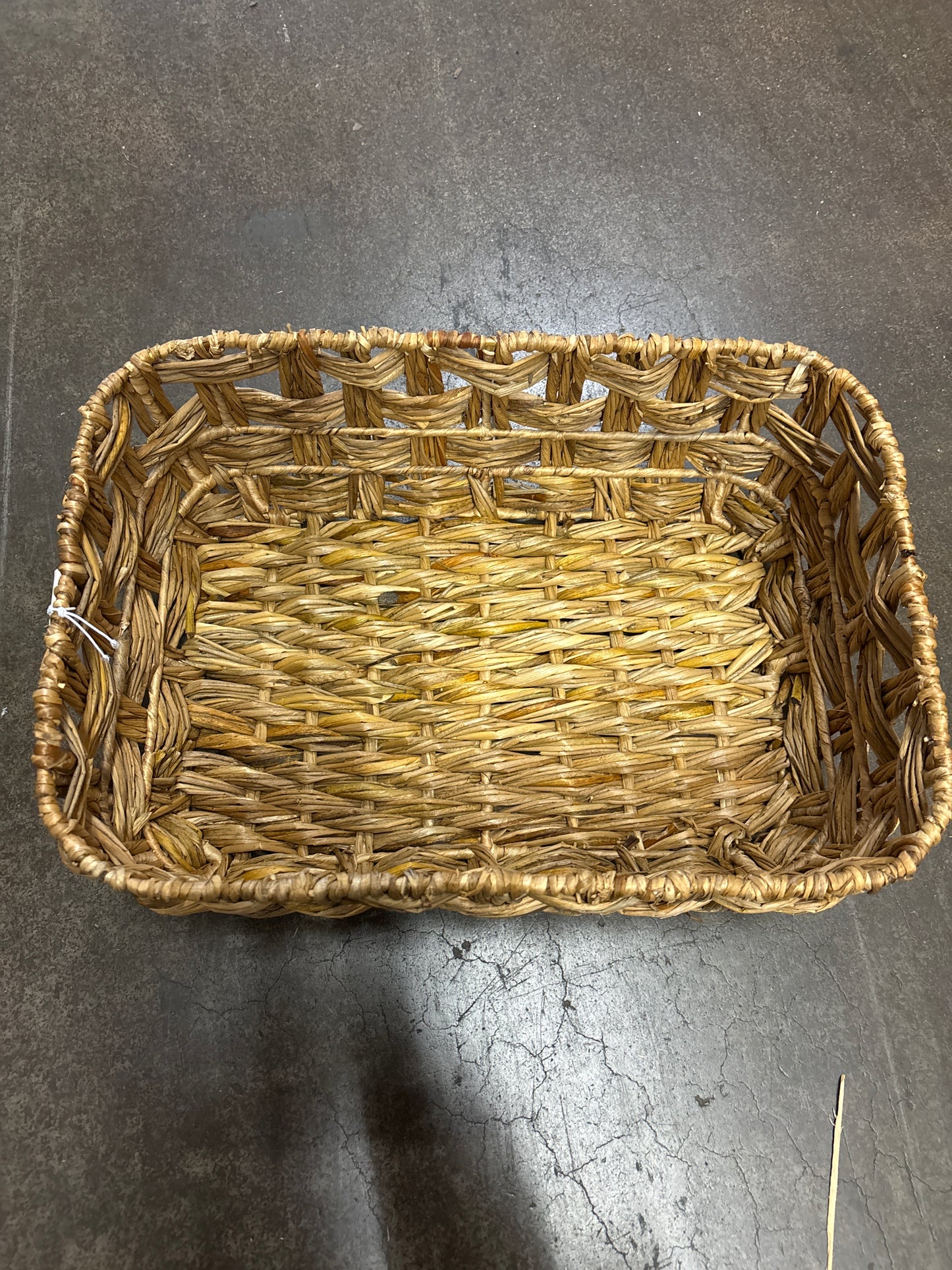 Woven Bulrush Storage Bin (New in packaging) - CLEARANCE