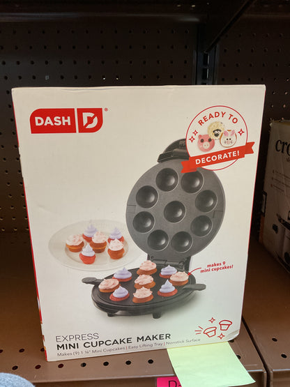 Express Mini Cupcake Maker: Dash Nonstick Surface, 9
Cavities, 760W, Purple Specialty Cake Maker