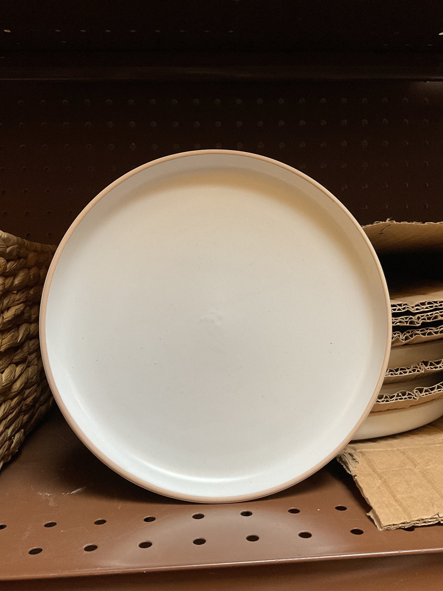 6PC Glass White Plate Set