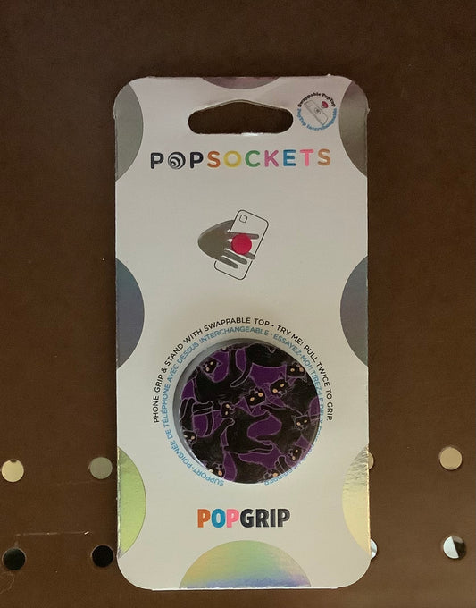 PopSockets PopGrip Cell Phone Grip & Stand - black cat