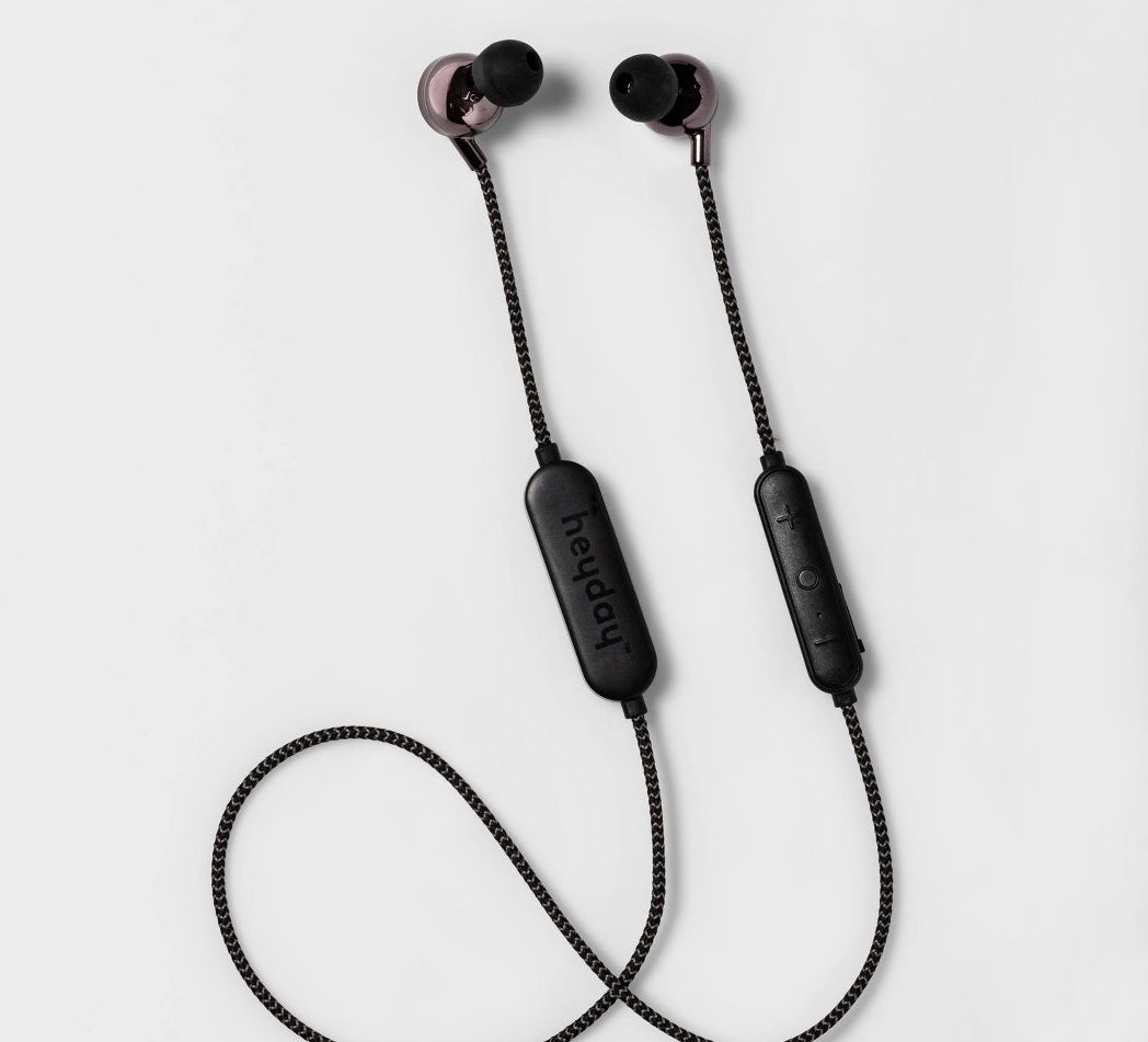 Bluetooth Wireless Earbuds with Built-in Mic - Matte Black