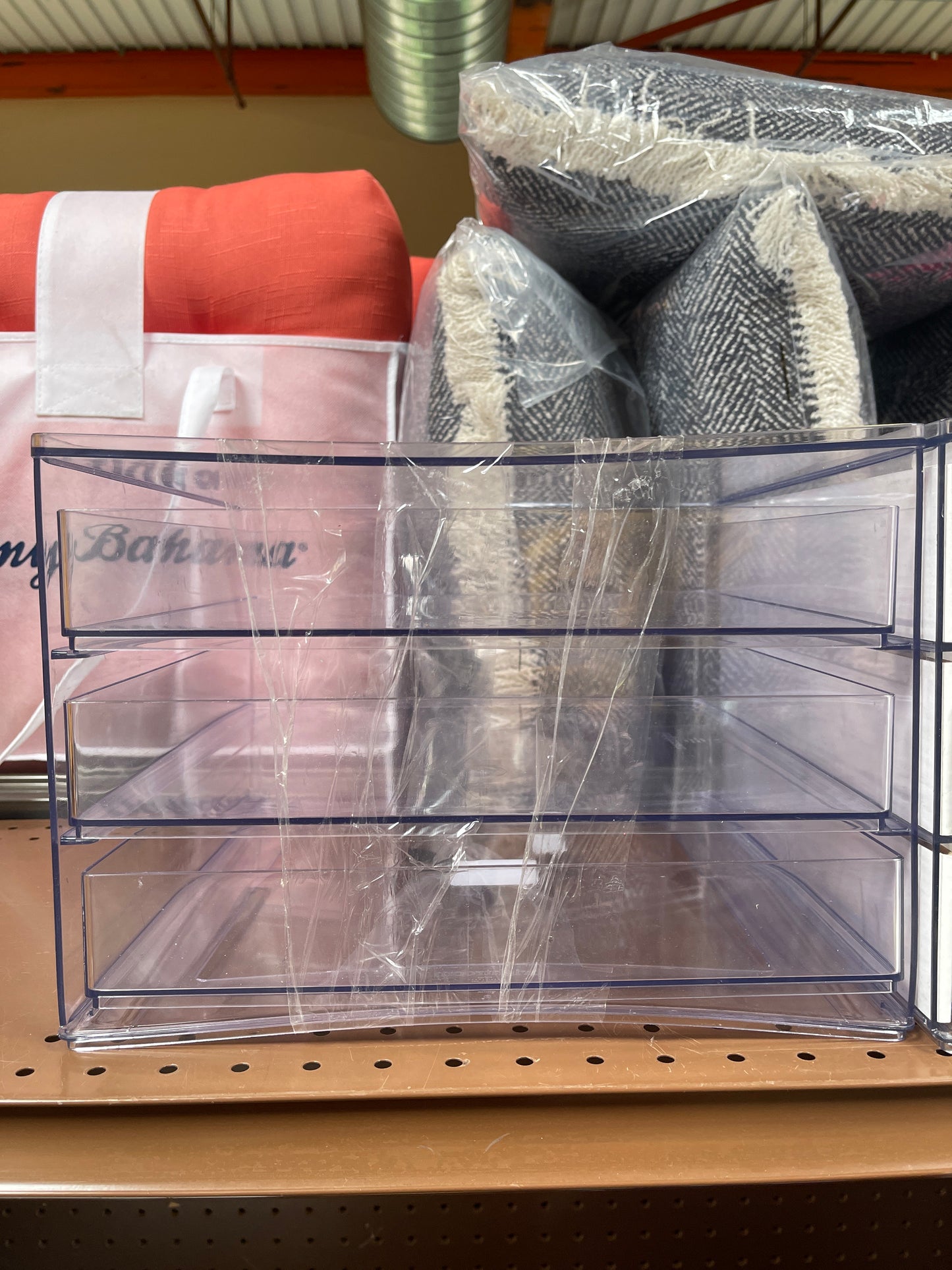 All Purpose 3 Drawer Storage Clear (SOME CRACKED/DAMAGED)