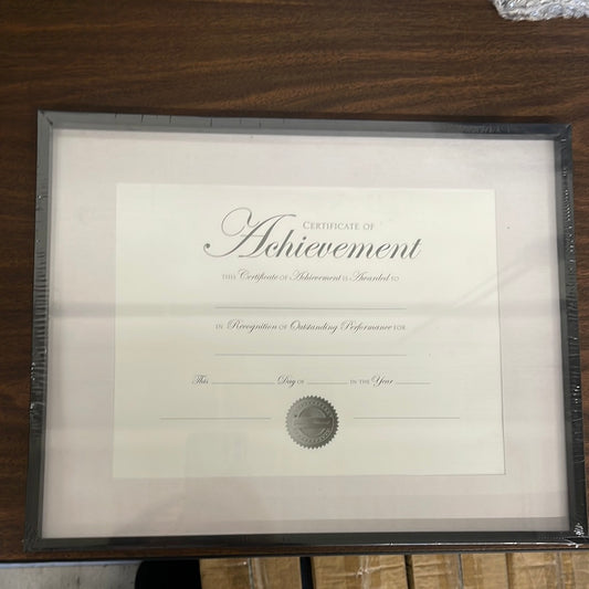 Certificate of achievement frame (Black)