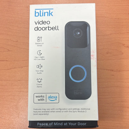 Amazon Blink Wi-Fi Video Doorbell
- Black (Open Box)