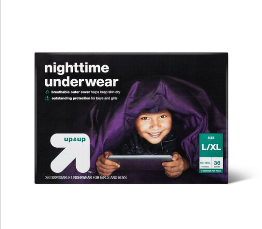 Nighttime Underwear - size L/XL - 36ct