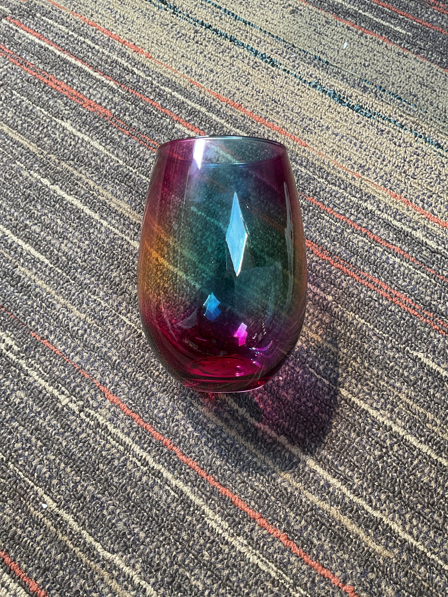 Ombré wine glass