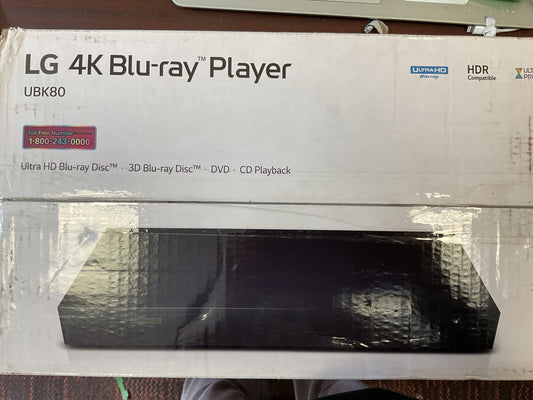 LG UBK80 4K ultra-HD Blu-ray player - OPEN BOX - CLEARANCE