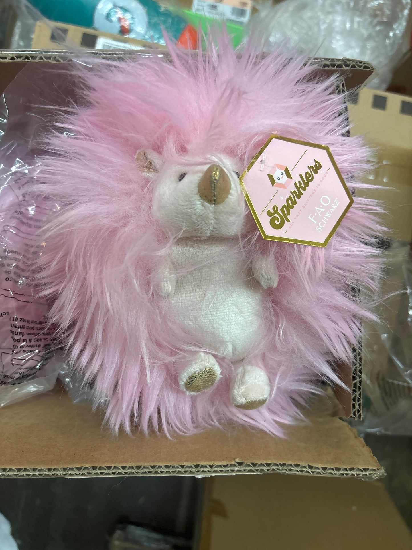 Case Pack - FAO Schwarz 6" Sparklers Pink Hedgehog
Toy Plush - 6pc