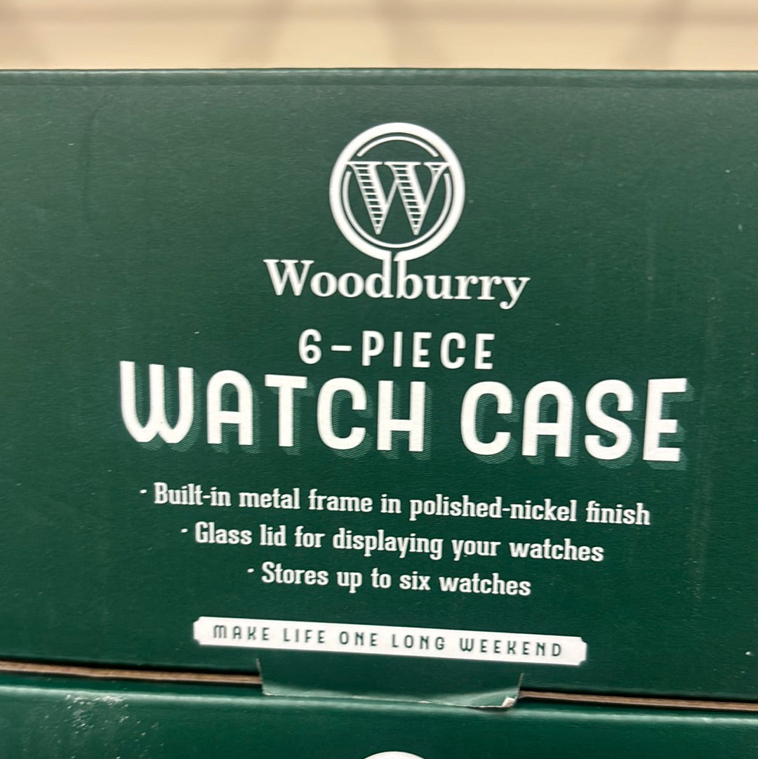 Woodburry 6-piece Watch Case - Brown