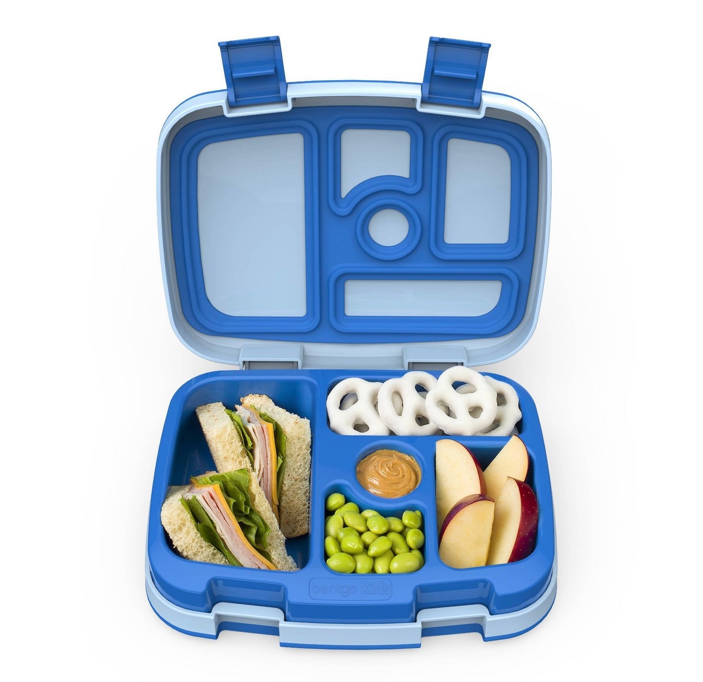 Bentgo Kids' Brights Leakproof, 5 Compartment Bento-Style Kids' Lunch Box - Blue