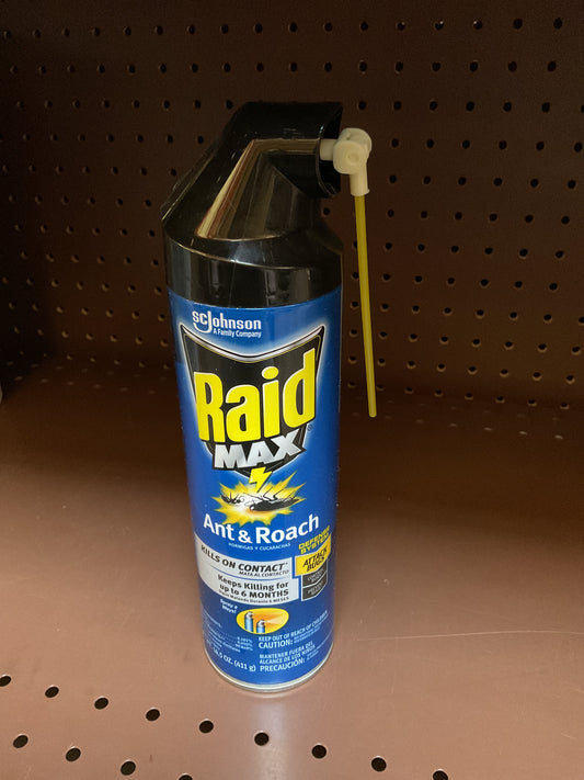 Raid Max Ant and Roach Killer Bug Spray - 14.5oz