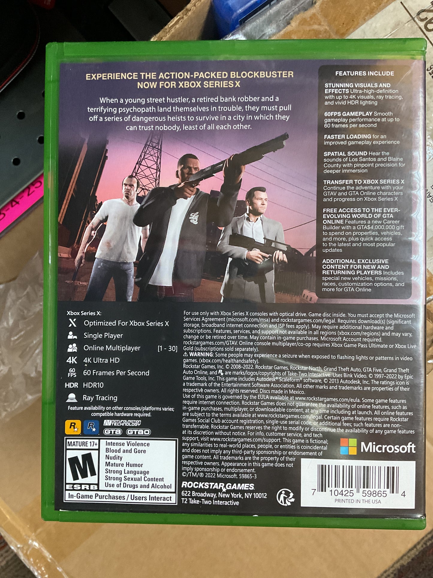 Grand Theft Auto V - Xbox Series X - NOT SEALED