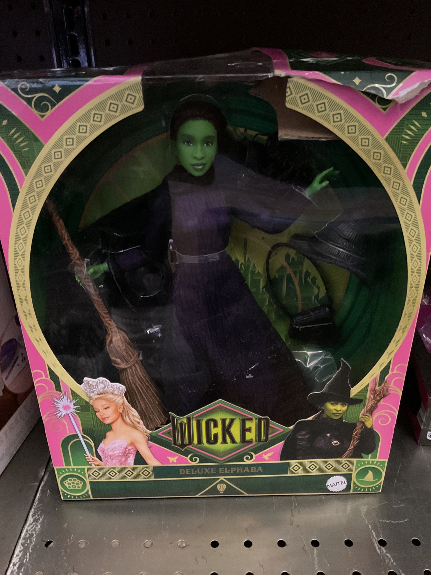 Universal Pictures Wicked Deluxe Elphaba Fashion Doll & Accessories with Braided Hair