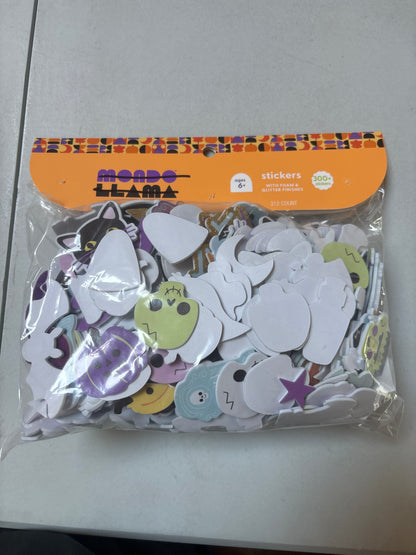 Case Pack - Halloween Themed Foam/Glitter Package 300+ Stickers - 12 units