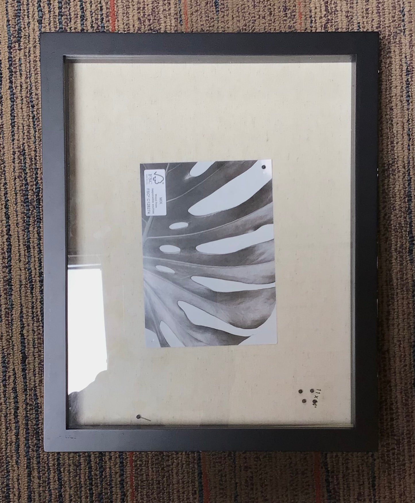 11”x14” shadow box frame - black