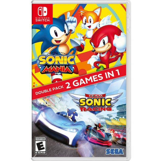 Sonic mania + team sonic racing - nitendo switch                       (DAMAGED PACKAGING)(PRE-OWNED)