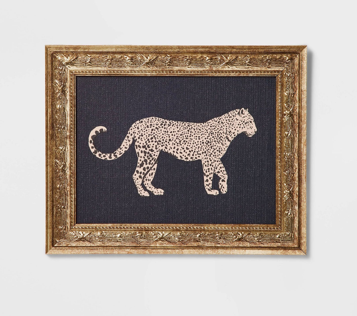 10”x8” cheetah framed wall art canvas