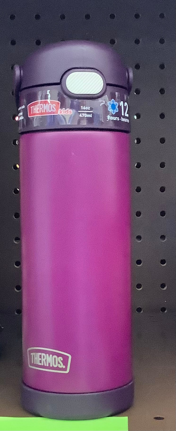 Thermos 16oz Stainless Steel FUNtainer Water Bottle with Bail Handle - Red Violet