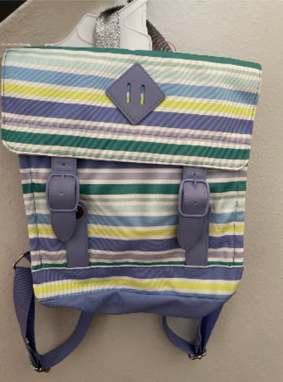 striped kids backpack