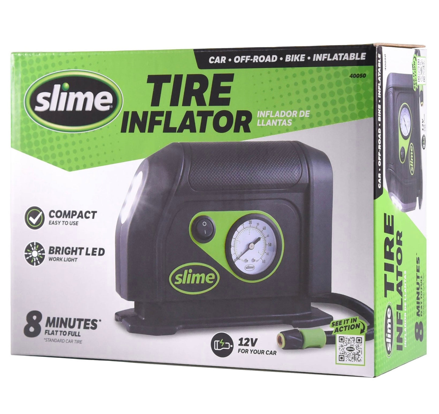 Slime 12V Tire Inflator with Dial