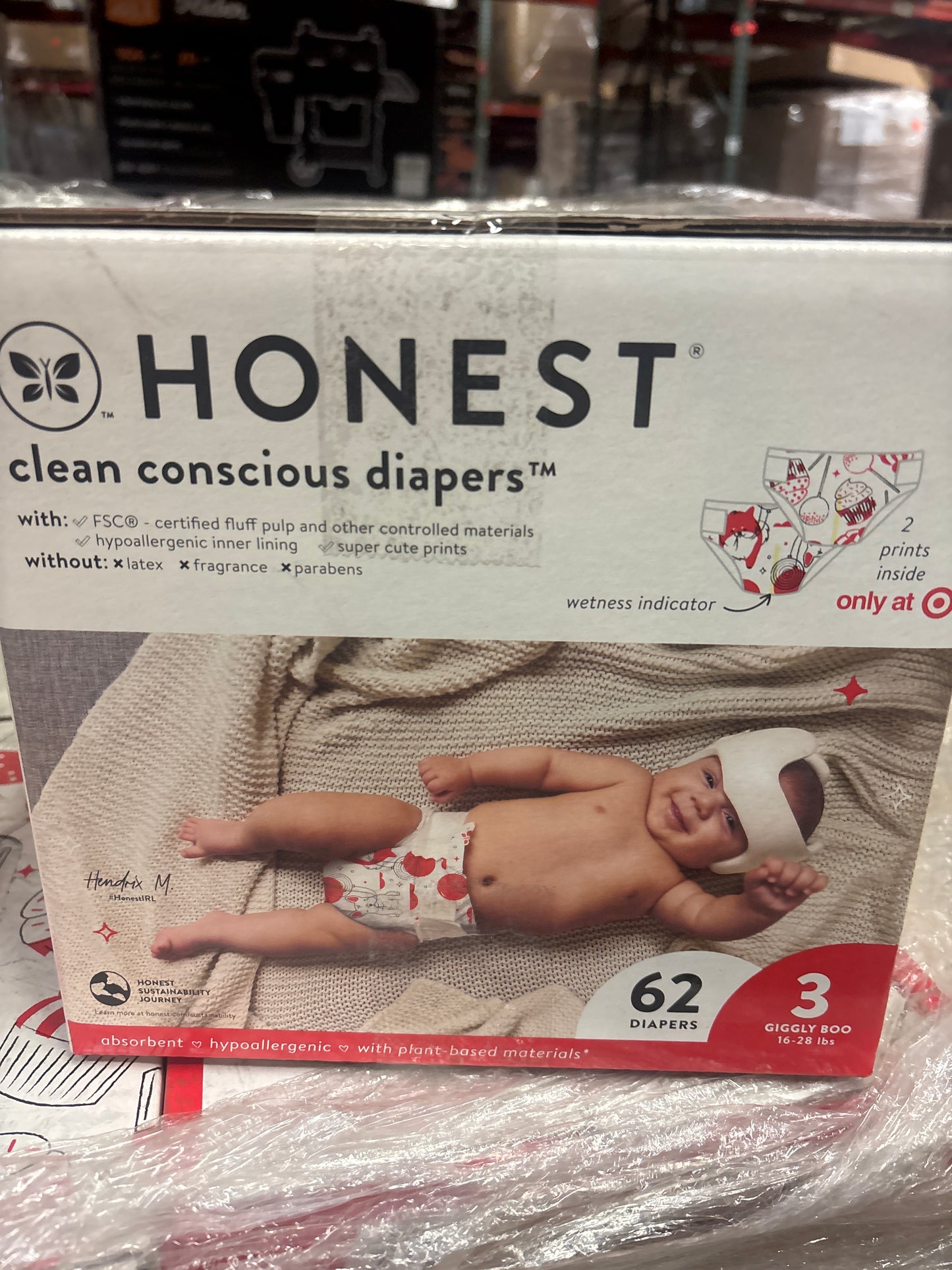 The Honest Company Clean Conscious Disposable Diapers
In-RED-Ibly Delicious & So Fetch - Size 3 - 62ct