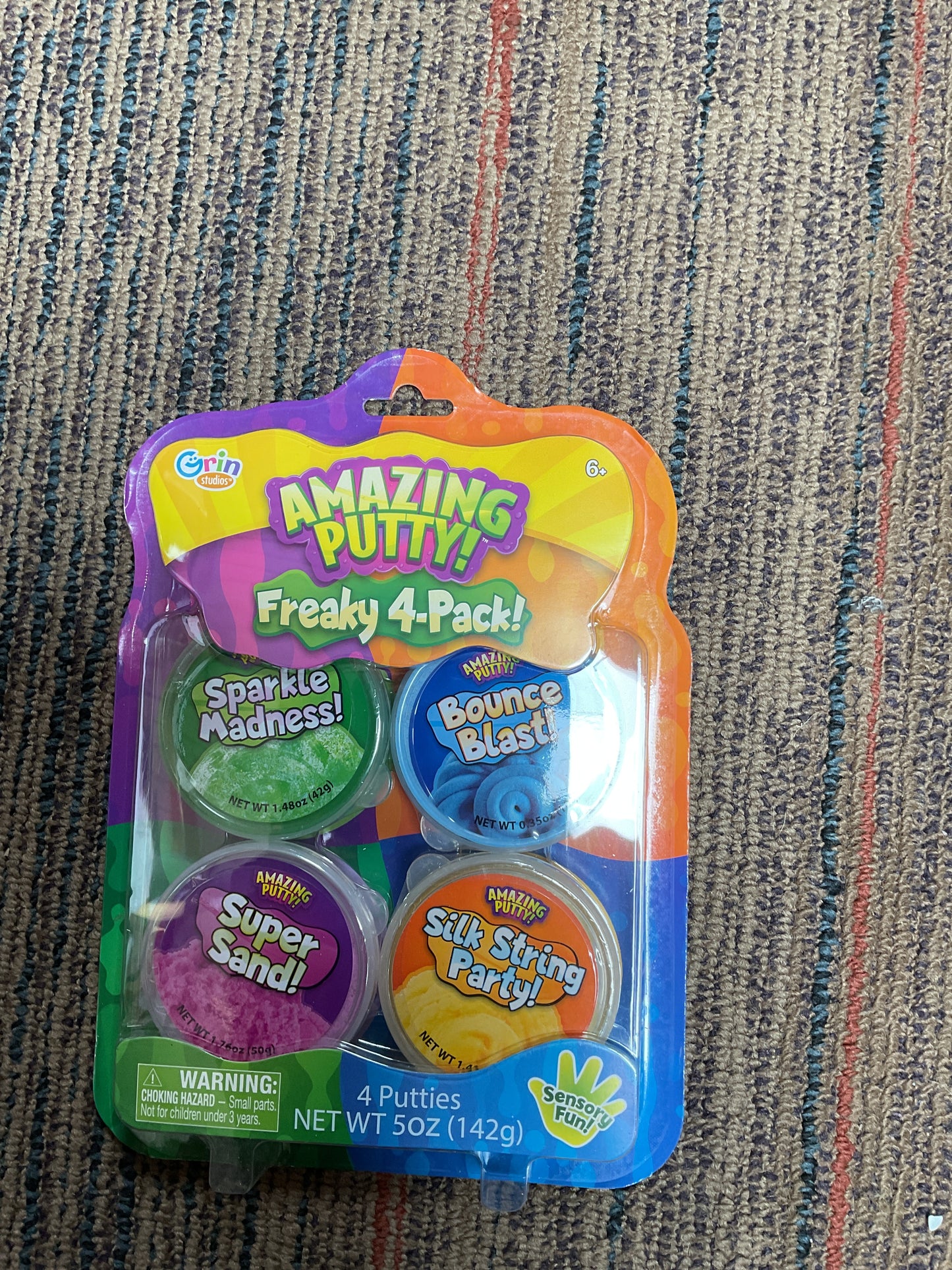 Grin Studios Amazing Putty Freaky 4-pack Sensory Fun