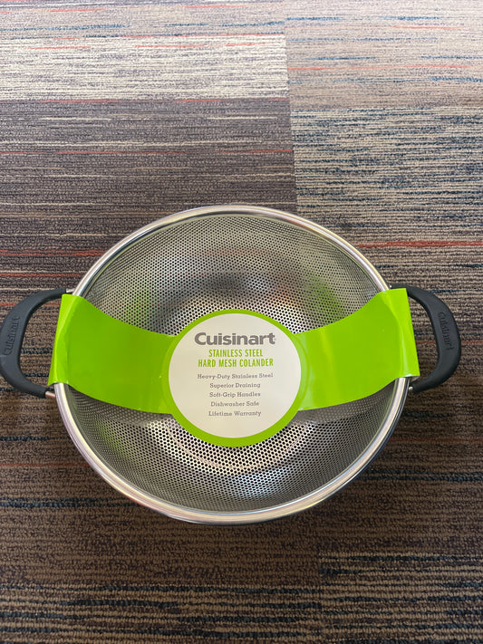 Cuisinart 5qt Hard Mesh Colander: Stainless Steel Strainer