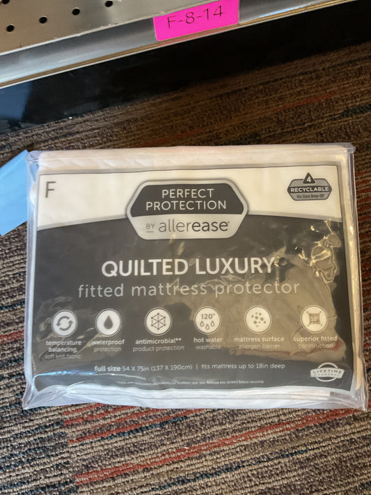 Allerease Full Perfect Protection Quilted Luxury Waterproof Machine Washable Fitted Mattress Protector: