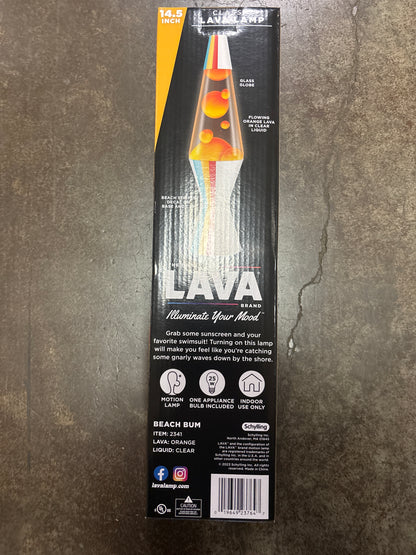 14.5" Novelty Lava Lamp Beach White - LAVA