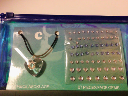 Necklace with Face Gems