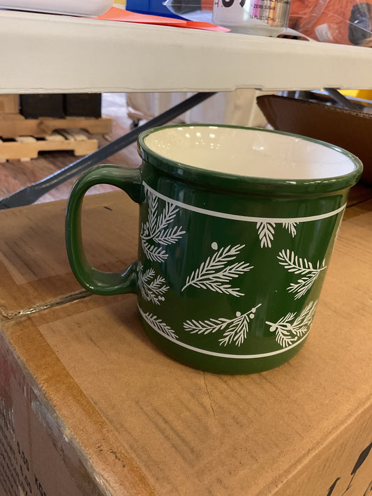 National Brand Christmas Mug Green - Clearance