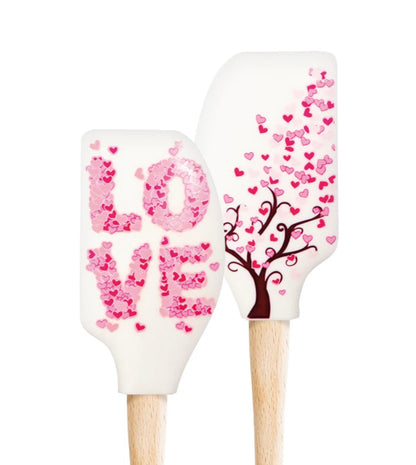 Wooden handled silicone spatula (Variants)