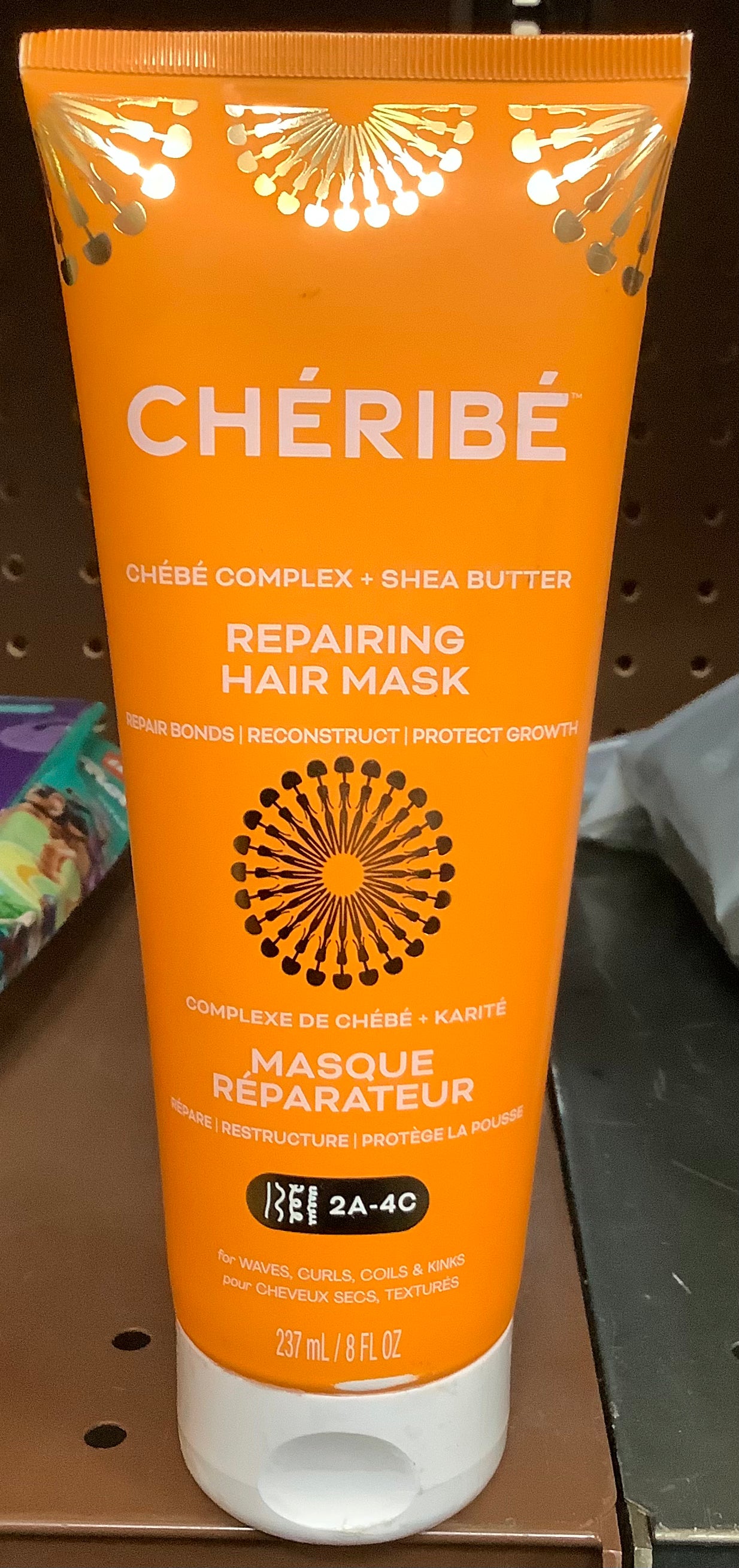 Cheribe Repairing Hair Mask with Chebe Complex + Shea
Butter for Dry Damaged Hair - 8 fl oz