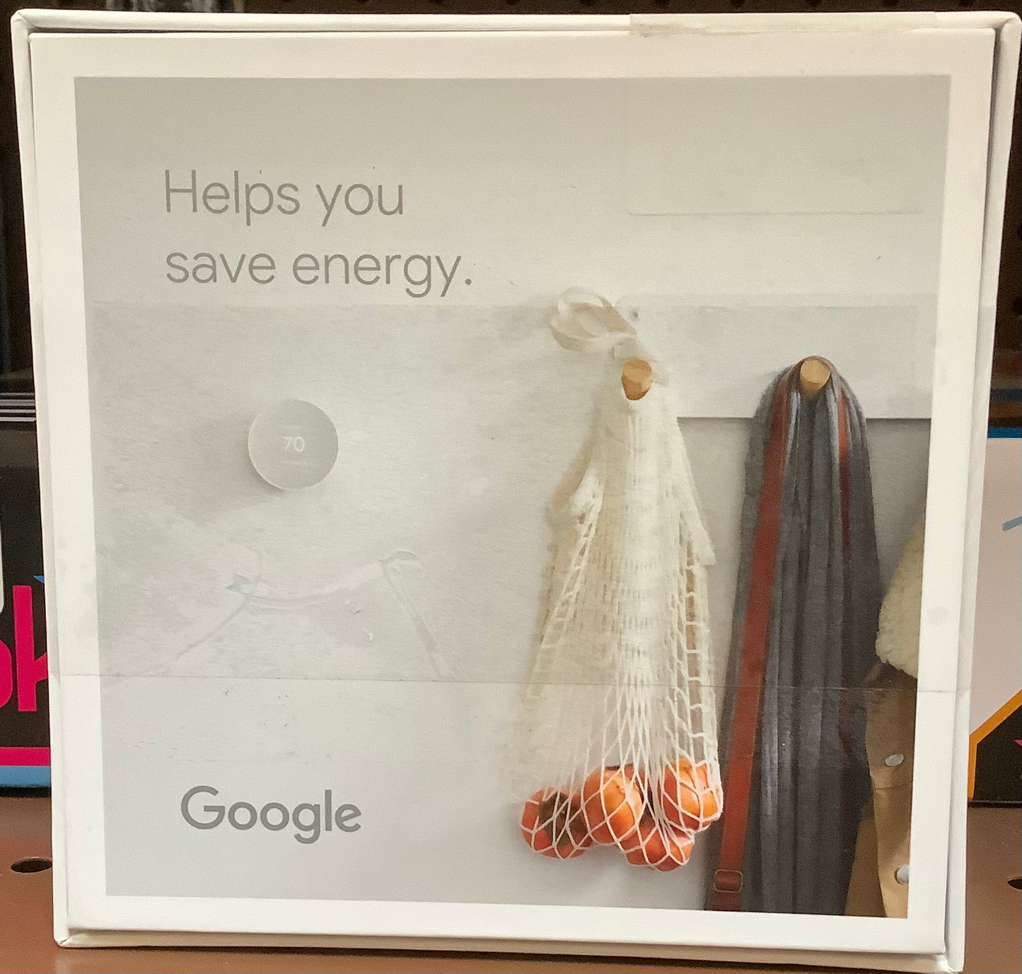 Google Nest Thermostat Cotton Snow: Energy Star Certified, Wi-Fi Enabled, Smartphone App Control, Backlit Display