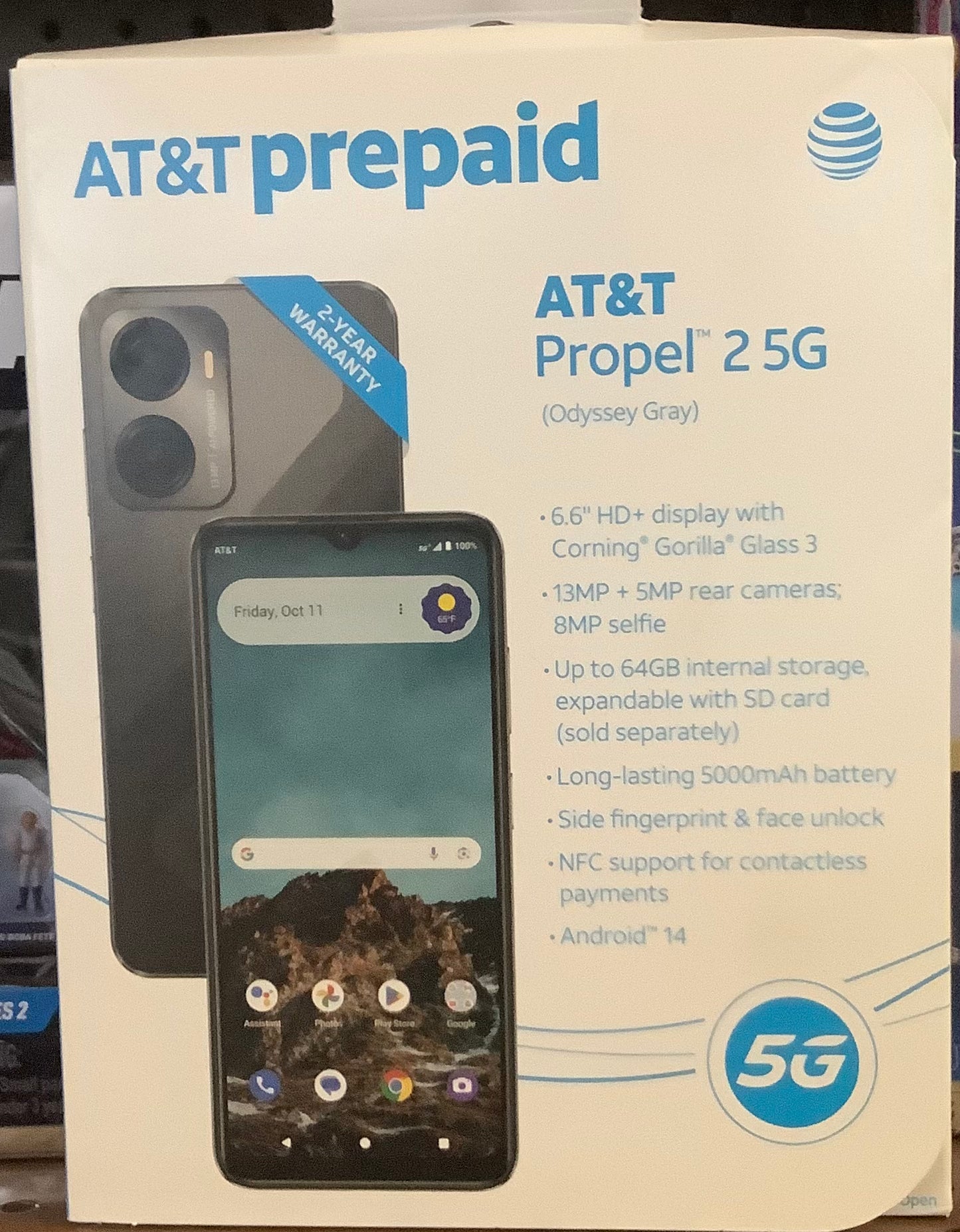 BRAND NEW!!!!!! AT&T Prepaid Propel 2 5G (64GB) - Blue