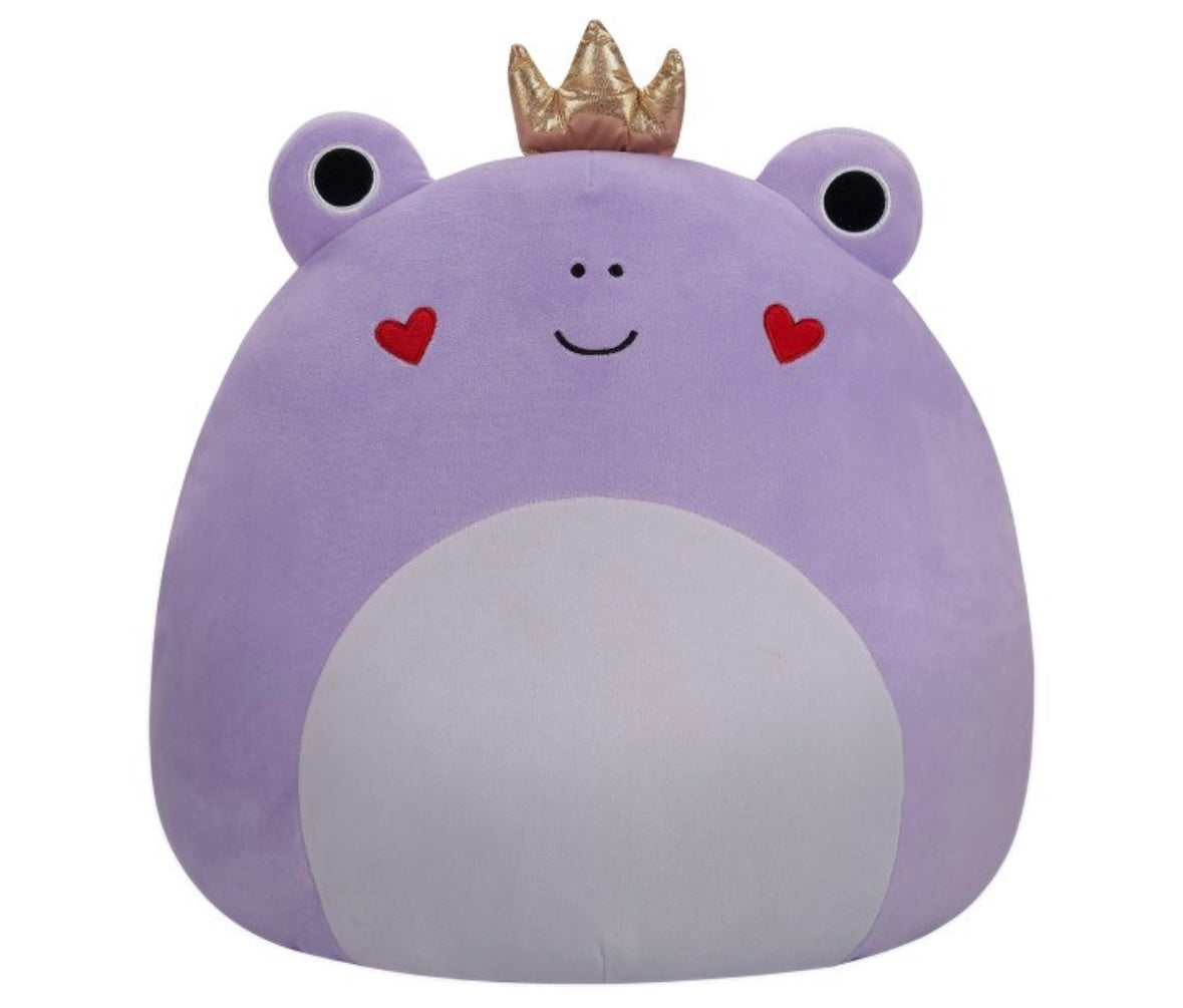 Squishmallows 16" Francine Purple Frog with Heart Cheeks Large Plush